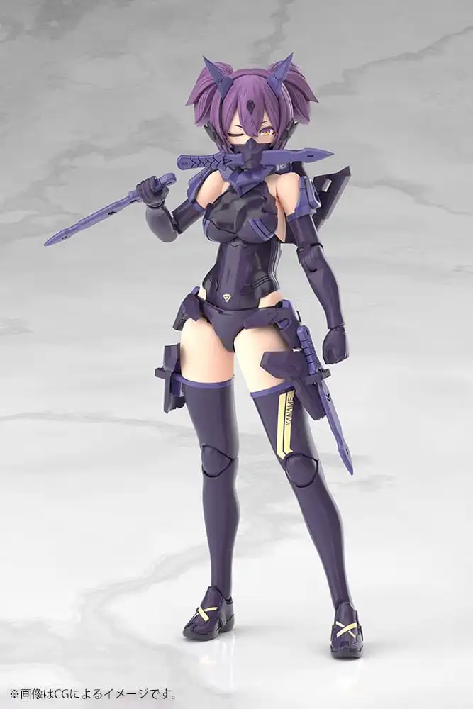 Megami Device Plastic Model Kit 1/1 Asra Ninja Kaname Shadow Edition Full Package 14 cm
